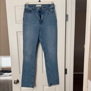 Abercrombie & Fitch Blue Straight Leg Jeans